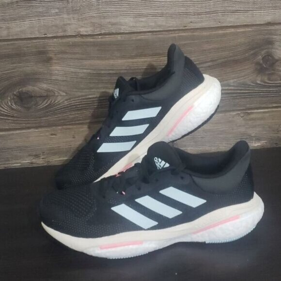 New‎ Adidas Solar Glide Womens Black Running Shoes Size 10 Lightweight Athletic - Picture 2 of 8